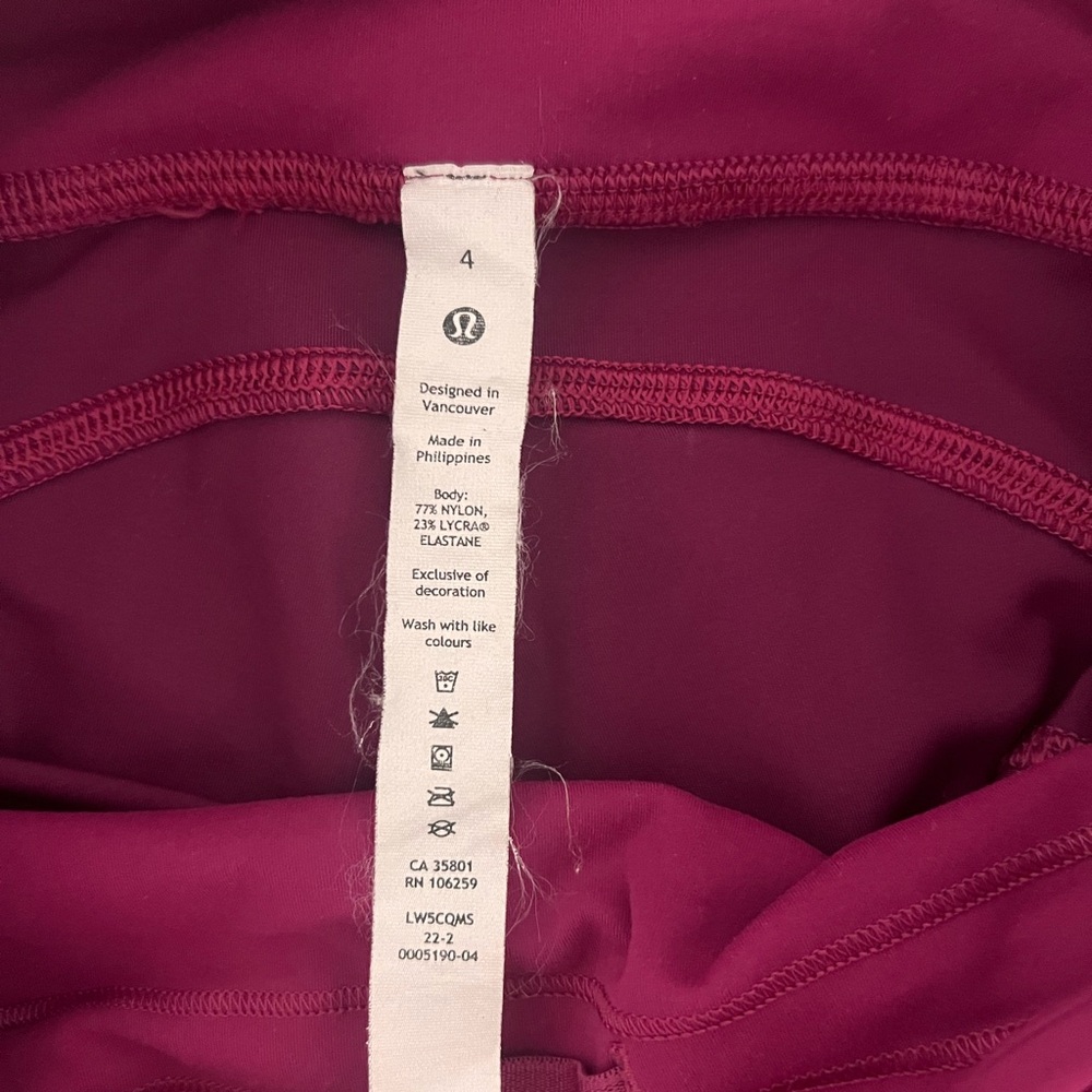 Lululemon Ripened Raspberry Sports Bra and Leggings Set - Picture 6 of 9